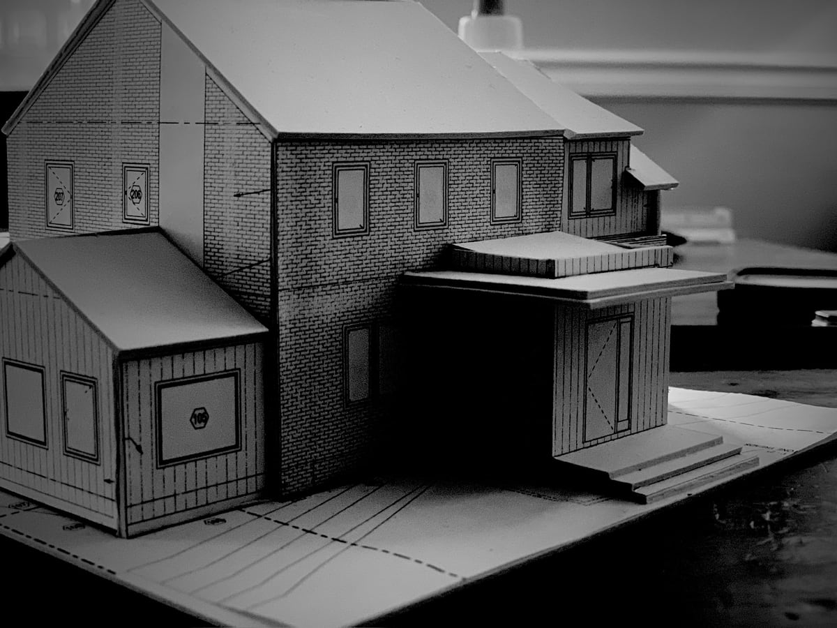 Architectural model study in progress